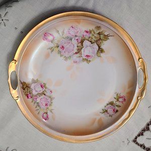 Vintage JLMenau Handled Serving Plate/Cake Plate circa 1903-1930